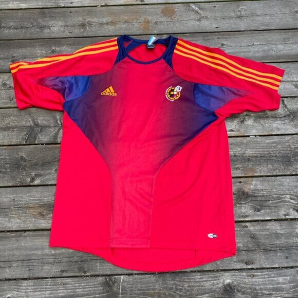 2003 Adidas Spain National Team Soccer Jersey Large - Picture 5 of 8